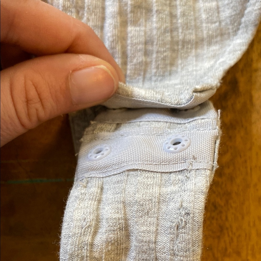 Gray Ribbed Body Suit - Picture 3 of 7